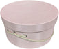 Sarah's Hat Boxes Classic Pink Hat Box – 12.75" x 6.5" (Dia. x Ht.) Handmade in USA – Odorless Non-Toxic Adhesive, Cording Handle – Premium Storage for Hats & Accessories