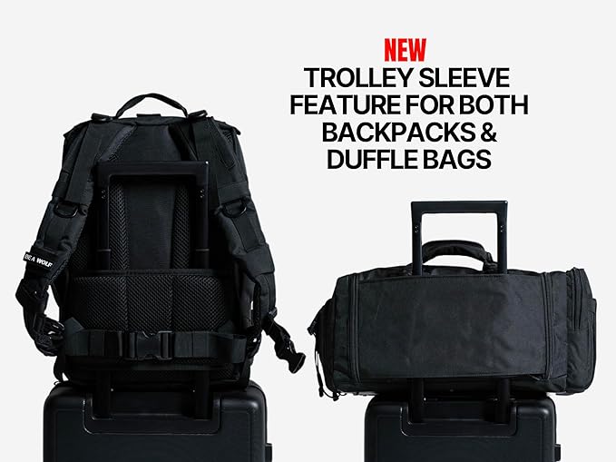 WOLFpak 35L Backpack (NightShade Edition) The Original Backpack. Tactical Bags For The Gym and Travel Bag.