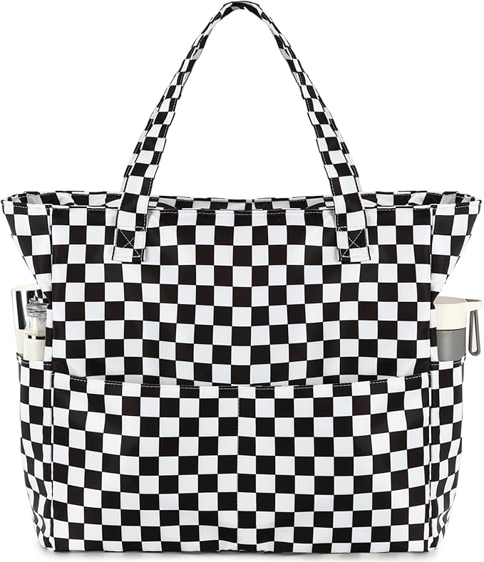 Waterproof Beach Tote Pool Bags for Women Ladies Extra Large Gym Tote Carry On Bag With Wet Compartment for Weekender Travel