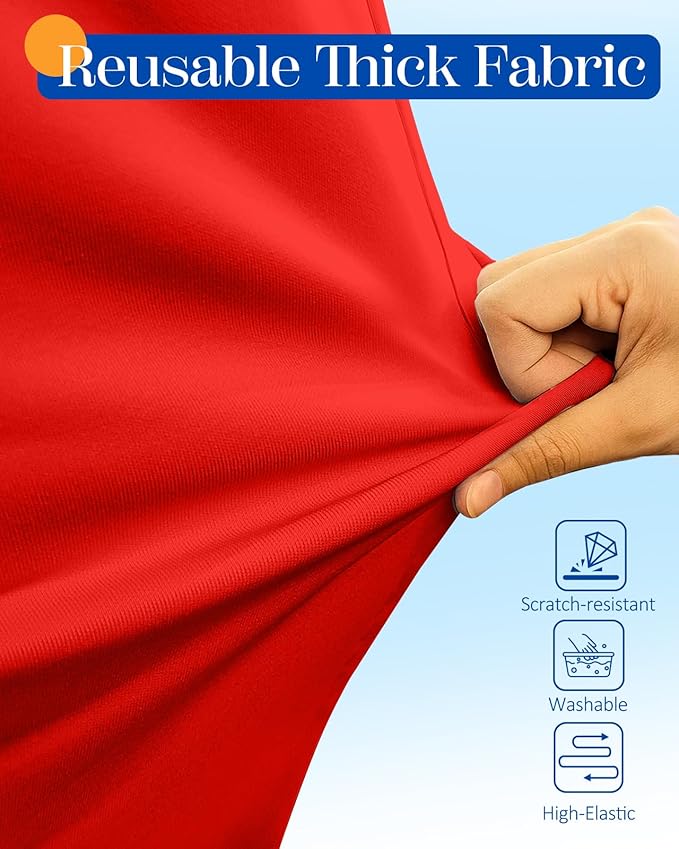 Slohif Luggage Cover for Suitcase Tsa Approved Protector - Luggage Sleeve Suit Case Cover Travel Stretch Large Baggage Case Protective Washable Fit 26-28 Inch Red