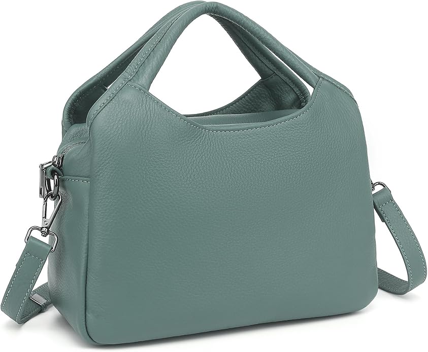 KOGTLA Genuine Leather Purses for Women, Crossbody Shoulder Bags with Top-Handle, Tote Satchel Handbags