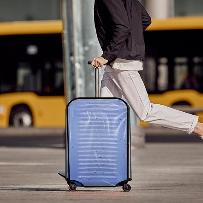 28-inch Luggage Cover Protector Clear PVC Waterproof Suitcase Covers, Travel Luggage sleeves protective Tsa Approved