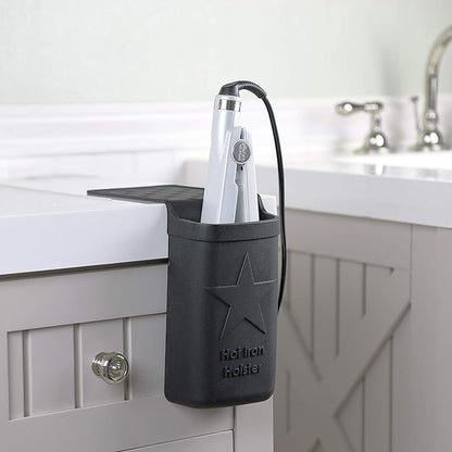 Hot Iron Holster | Adhesive-Free Silicone Storage Pocket for Organization and Travel | Heat Resistant to 500°F | Ideal for Curling Irons, Hair Straighteners, and other Hot Tools