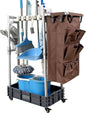 Rolling Cleaning Cart, Cleaning Tools Organizer, Housekeeping & Janitorial Cart