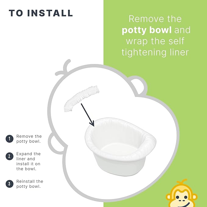 Premium Refill Potty Bags - Strong, Leak-Proof Bags for Travel Potties, Potty Chairs, Potty Seats & Portable Toilets (Regular Size, 30, Count)