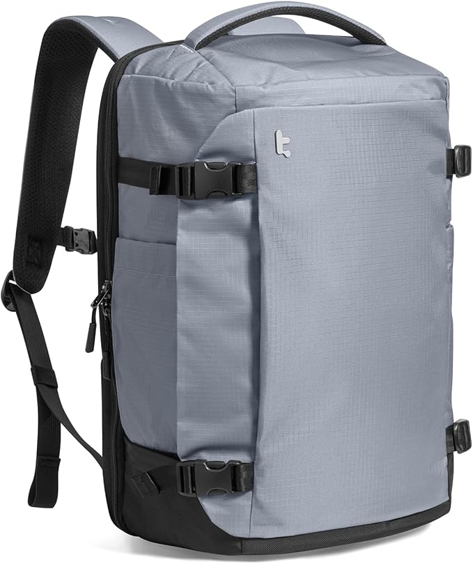 tomtoc Travel Backpack 28L, TSA Friendly Flight Approved Carry-on Luggage Hand Water-resistant Lightweight Business Rucksack, Durable Bag Fits 16 Inch Laptop