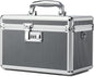Storage Lock Box with Combination code, Lockable Medicine Storage Case, Empty First Aid Box, Security Lock Box, Multipurpose Lockbox for Home and Outdoor Use (Gray, Medium)