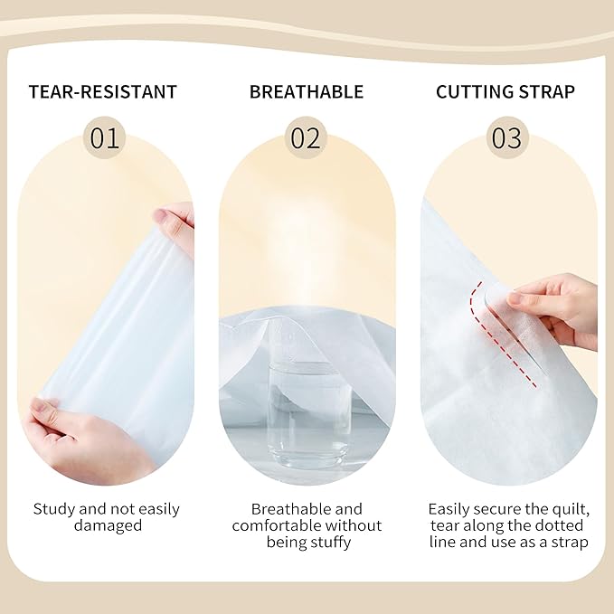YOUNGTIME Disposable Bed Sheets Fitted Sheet,Disposable Portable Bedding Set with Bed Sheet Quilt Cover and Pillowcase for Travel Hotel SPA,Peach