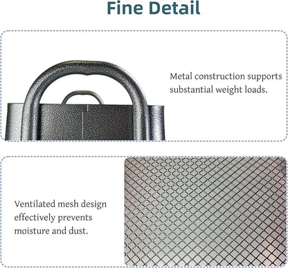 3 Tier Slim Metal Rolling Storage Cart for Laundry Room & Kitchen Organizer, 7.1'' Thin Standing Shelf for Narrow Spaces, Utility Cart with Wheels & Lockable Casters for Bathroom, Black