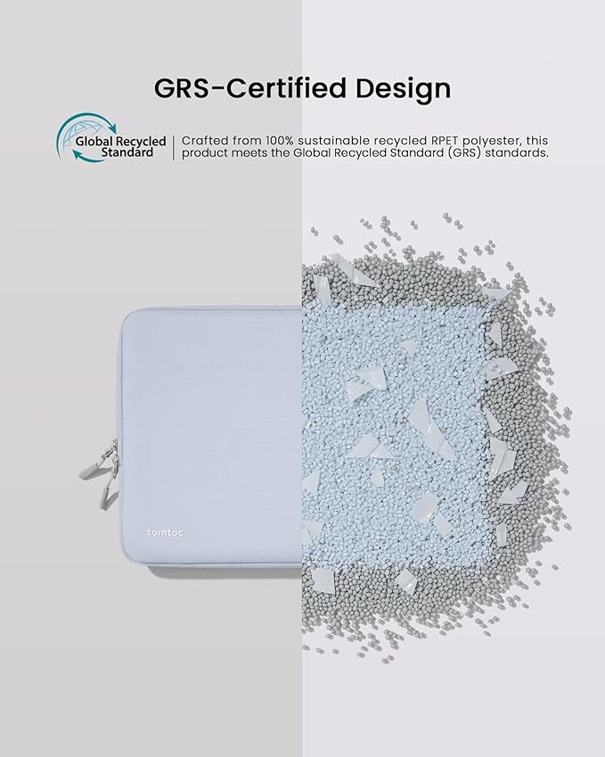 tomtoc 360° Protective Laptop Sleeve for 16-inch MacBook Pro M4/M3/M2/M1 Pro/Max A3403 A3186 A2991 A2780 A2485 A2141 2024-2019, Dell XPS 16 Laptop, Water-Resistant MacBook Case with Accessory Pocket