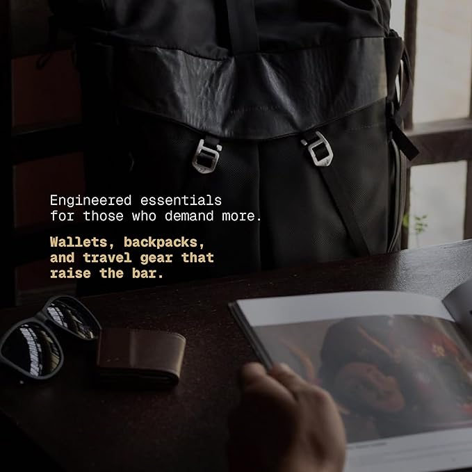 The Frenchie Co. - Super Light Ballistic Speed Backpack - Expandable Lightweight Carry-On - Anti-theft Magnetic Closure for Rapid Access - Self-adjusting Straps and Water-resistant Ballistic Nylon