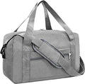 15 Inch Small Carry On Bags for Airplanes Spirit Airlines Personal Item Bag Underseat Foldable Travel Duffle Gym Bags for Women Men(20L, Dark Grey)