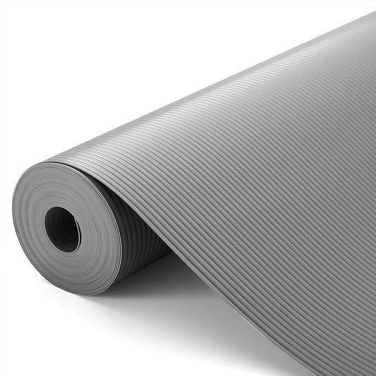 Glotoch Premium Grey Shelf Liner 17.5" x 30 ft. - Non Adhesive Drawer Liner, Waterproof Cabinet Liner, Durable Fridge Table Place Mats for Cupboard, Cabinet, Drawer Liner
