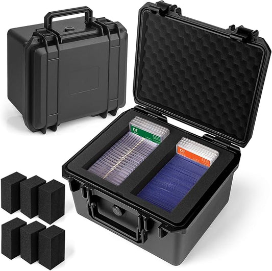 Graded Card Storage Box, Top Loaders Storage Case, Sports Trading Card Box, Cards Slab Case PSA MTG CSG SGC One Touch Magnetic Card Holder, Waterproof Carrying Collector Boxes