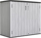 ZZM 37 Cu.ft Outdoor Storage Cabinet with One Tool Kit, Horizontal Storage Shed for Garage, Bike, Garbage Cans, Garden Accessories