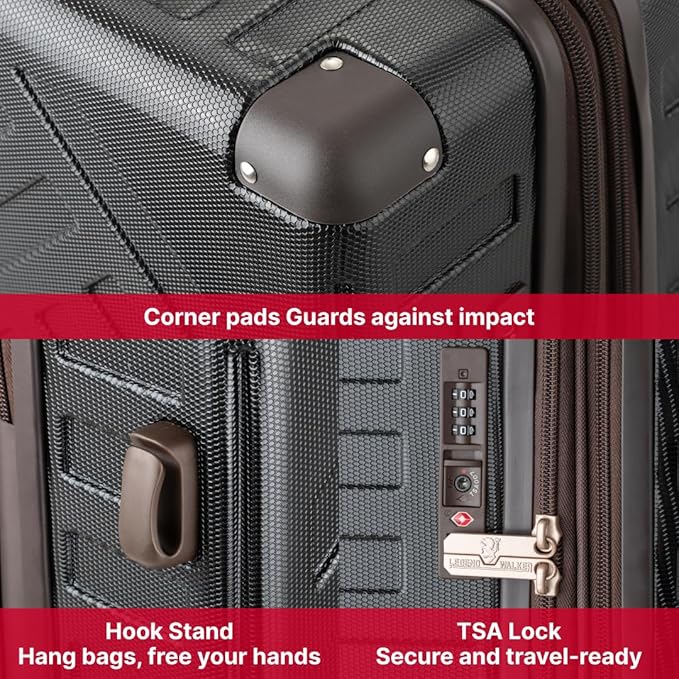 LEGEND WALKER DECK Hardside Expandable Luggage, 22 inch, Carry-on, Ivory, 5514-49-IV