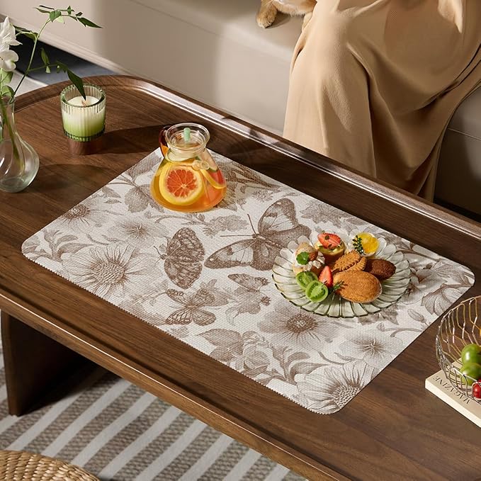 Drawer and Shelf Liner for Kitchen Cabinets,Non-Adhesive Cabinet Liner,Non Slip Waterproof Drawer Liner,Easy to Clean Strong Grip Kitchen Liner for Cupboard,Dresser,Shelves,(12In x 16.4FT)