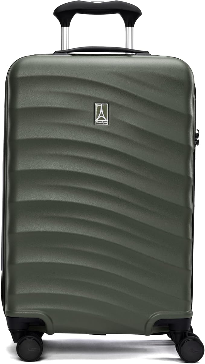 Travelpro Maxlite Air V2 Hardside Expandable Carry on Luggage, 8 Spinner Wheels, Lightweight Hard Shell Suitcase, TSA lock, Slate Green, Carry On 21-Inch