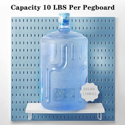 22"x22" Pegboard Combination Kit Wall Organizer Kit - 4 Panels & 14 Hooks for Kitchen, Bedroom, Office, Bathroom Storage
