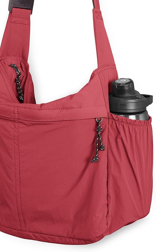 ODODOS 20L Crossbody Tote Bag Large Capacity Lightweight Hobo Shoulder Sling Bags for Gym Shopping Beach Travel