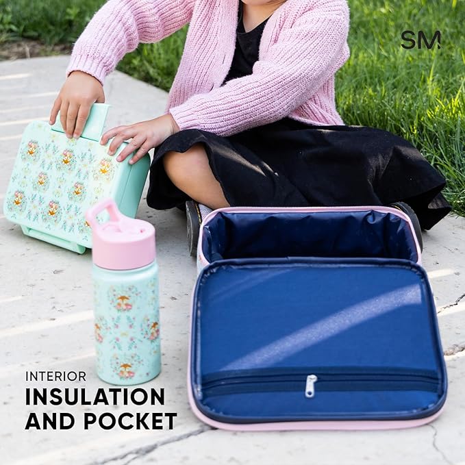 Simple Modern Disney Kids Lunch Box for School | Reusable Insulated Lunch Bag for Toddler, Girl, and Boy | Meal Containers with Exterior & Interior Pockets | Hadley Collection | Cars Lightning Speed