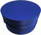 Sarah's Hat Boxes Classic Royal Hat Box – 21.5" x 11.5" (Dia. x Ht.) Handmade in USA – Odorless Non-Toxic Adhesive, Cording Handle – Premium Storage for Hats & Accessories