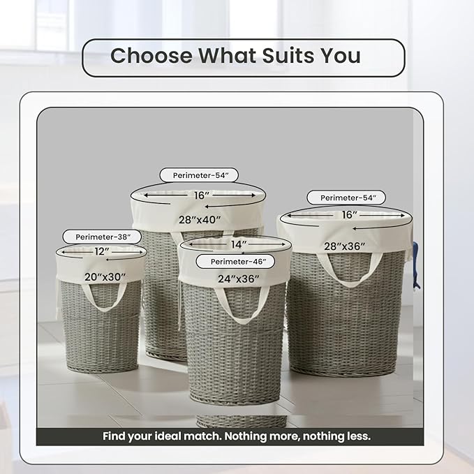 LFH Home Cotton Canvas Large Laundry Bag with Handle, Heavy Duty Drawstring Closure Washable Laundry Bags, School Travel, Home, Hotel, College Dorm, Organizer Sack, Toy Clothes 28x36 (Pack of 4)-White