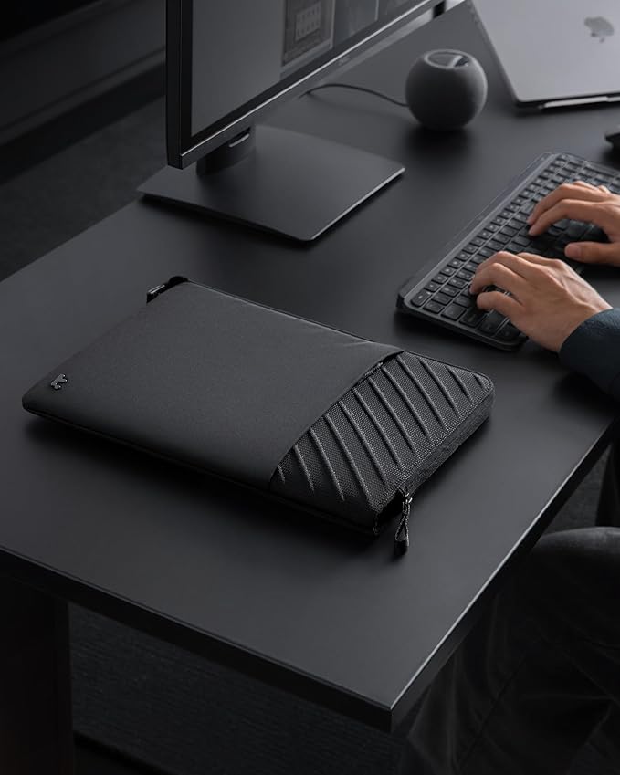 tomtoc Laptop Sleeve for 14-inch New MacBook Pro M5(2025)/M4/M3/M2/M1 Pro/Max A3434 A3112 A3401 A3185 A2992 A2918 A2779, Water-Resistant Slim MacBook Case Bag Cover with Minimalist Design, Voyage-A10