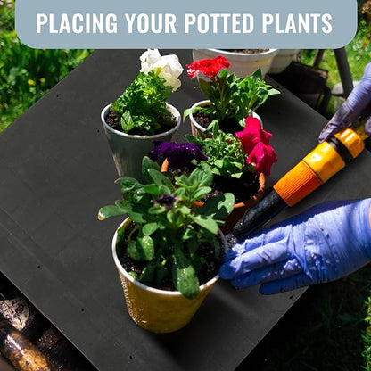 1 Pcs Plastic Pallet for Basement Storage Easy Stack Lightweight Floor Pallet Display Flooring Room Supermarket Christmas, Support up to 2000 Lbs (31.5'' L X 31'' W X 4.7'' H,Black)