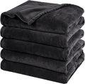PHF Oversized King Fleece Blanket 120"x120", No Shed No Pilling Big Soft Blanket, Extra Large 10'x 10' Lightweight for Bed, Sofa Travel and Camping, Suitable for All Season, Black