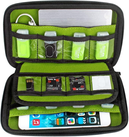 Aprince Digital Gadget Case Waterproof Memory Card Case, Designed for External Hard Drive,USB Flash Drives,Power Banks - Best for Traveling