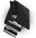 Kings Loot Custom Wallet for Men | Engraved Leather Slim Wallet with Money Clip | Personalized RFID Blocking Design | Minimalist & Stylish Wallets (Black)
