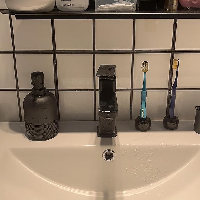 Soap Dispenser Black,Hand Soap Lotion Dispenser for Bathroom Countertop,Soap Dispenser for Kitchen.