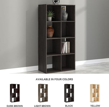 Signature Design by Ashley Piperton 8 Cube Storage Organizer or Bookcase, Charcoal