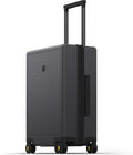 LEVEL8 Rolling Carry on Luggage Airline Approved, Carry-on Suitcases with Wheels, Lightweight Luminous Textured Luggage for Men Women, Tsa Lock, 20 Inch, Dark Grey