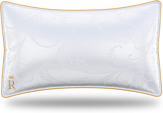 Royal Therapy King-Size Professional Hotel Pillow (Pack of 1) - A Set of Premium Plush Gel Microfiber Down Alternative Hypoallergenic Bed Pillows for Your Bedroom - Side, Stomach & Back Sleepers