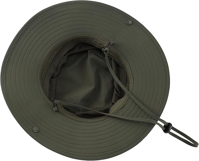 Connectyle Sun Hat for Men Women Outdoor UV Protection Safari Hat for Fishing Hiking Gardening Breathable Cowboy Hat UPF50