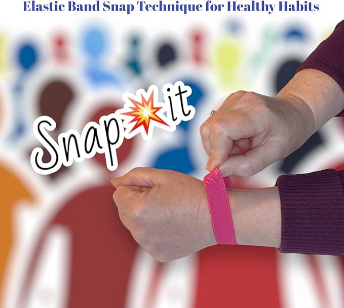 AcuBalance Motion Sickness Bracelets – Comfortable Waterproof Acupressure Band for Natural Nausea Relief, Ideal for Travel (Pair), Pink (Large 8")