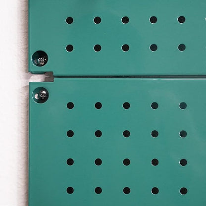 Metal Pegboard 12-Inch Tall x 16-Inch Wide Heavy Duty Wall Organizer for Home Garage Tool Storage 4pcs Green