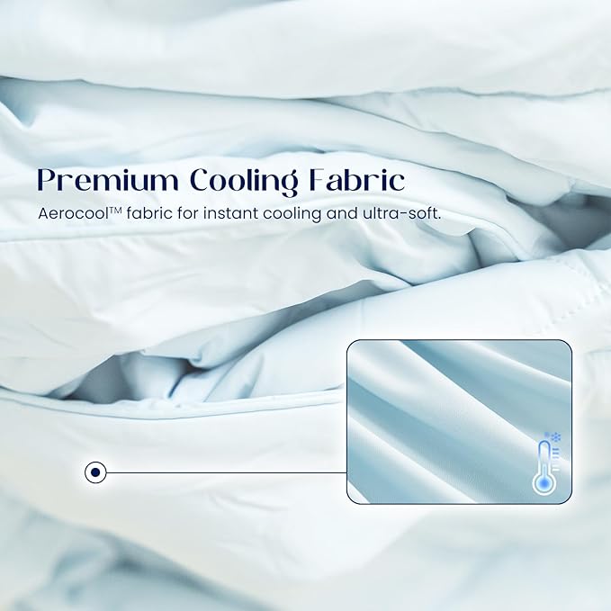 Dream Valley® Outlast® Deepsleep Cooling Comforter, Twin Size, NASA-Grade Space Technology Cooling Blanket for Hot Sleepers Night Sweats, Q-Max > 0.45 Aerocool™ Breathable, Pink Blush, 68"x90"