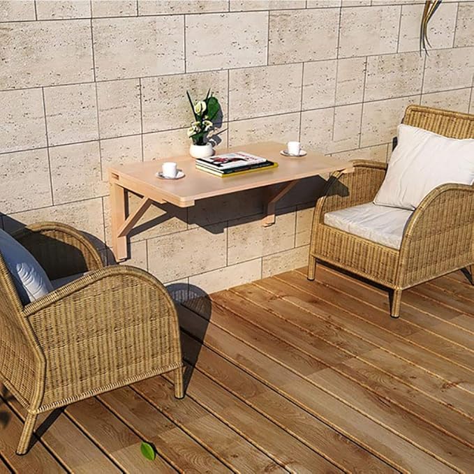 MM MELISEN Wall Mounted Folding Table for Laundry Room, Wall Mounted Fold Down Desk for Small Saving Spaces, Kids Floating Desk for Dining, Room, Study, Kitchen, Dinner, Bar, 95X55CM/37.4"X21.6"-2