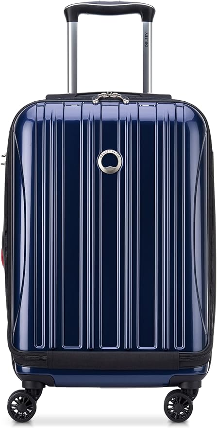 DELSEY PARIS Helium Aero Hardside Expandable Luggage with Spinner Wheels, Blue Cobalt, Carry-On 19 Inch