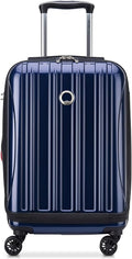 DELSEY PARIS Helium Aero Hardside Expandable Luggage with Spinner Wheels, Blue Cobalt, Carry-On 19 Inch