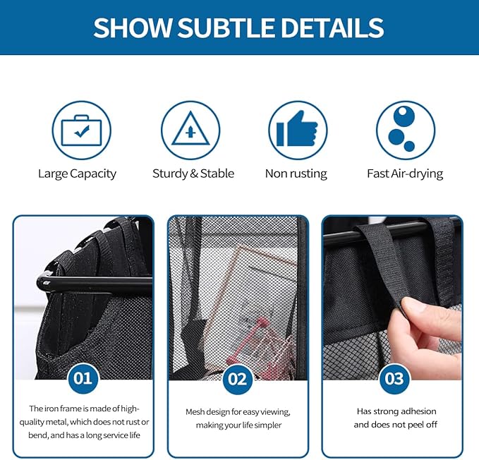 2Pcs Large Slatwall Baskets Mesh Slatwall Baskets with Zipper Mounted Storage Baskets Hanging Slatwall Accessories for Shops Rooms Storage Display Organizing(16 * 12 * 16inch)