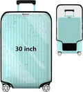 Suitcase Covers For Luggage, 30 Inch Clear PVC Luggage Covers Protector Full Thicken Transparent Waterproof Suitcase Sleeve With Large Velcro for 30" Wheeled Suitcases