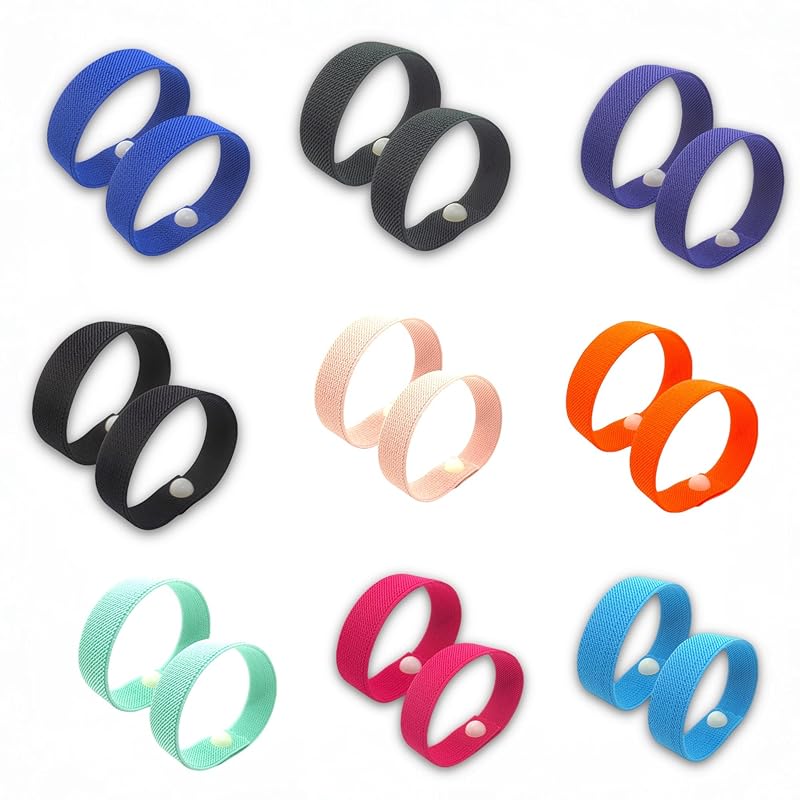 Motion Sickness Relief Acupressure Wristbands for Kids and Adults – Waterproof, Slip-On, Nausea Relief, Motion Sickness, Travel (2 Pack) (Rose, Large 8)