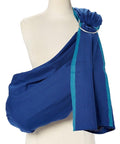Hip Baby Wrap Ring Sling Baby Carrier for Infants and Toddlers - Beautiful, 100% Soft Cotton Baby Wraps Carrier for Babies 8-35 lbs - Perfect Baby Shower Gifts Moms and Dads - Nursing Cover (River)