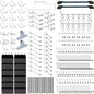 283PCS Metal Pegboard Hooks Organizer Kit for Organizing Various Tools - Heavy Duty 1/4" & 1/8" Pegboard Accessories with Pegboard Bins, Wall Mount Tool Storage for Garage, Workshop & Kitchen