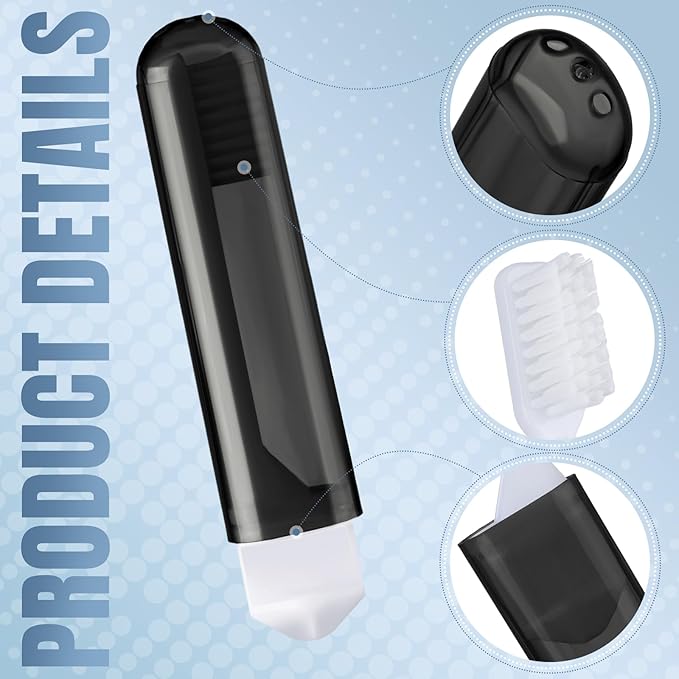 Patelai 4 Pieces Travel Toothbrush Set, Soft Bristle Mini Foldable Tooth Brush with Case, Individually Wrapped Small Portable Travel Size Toiletries Stuff for Camping (Warm Color)
