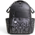 Itzy Ritzy Large Capacity Boss Plus Baby Backpack Diaper Bag Featuring 19 Pockets, Outlaw Black